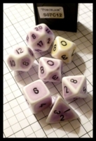 Dice : Dice - Dice Sets - Crystal Caste Porcelian Purple - Ebay Jan 2013